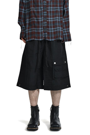 ERWIN CARGO BERMUDA PANTS / BLK 