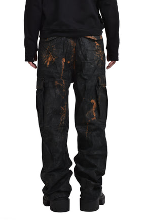 CARGO PANTS / BLK OILSKIN