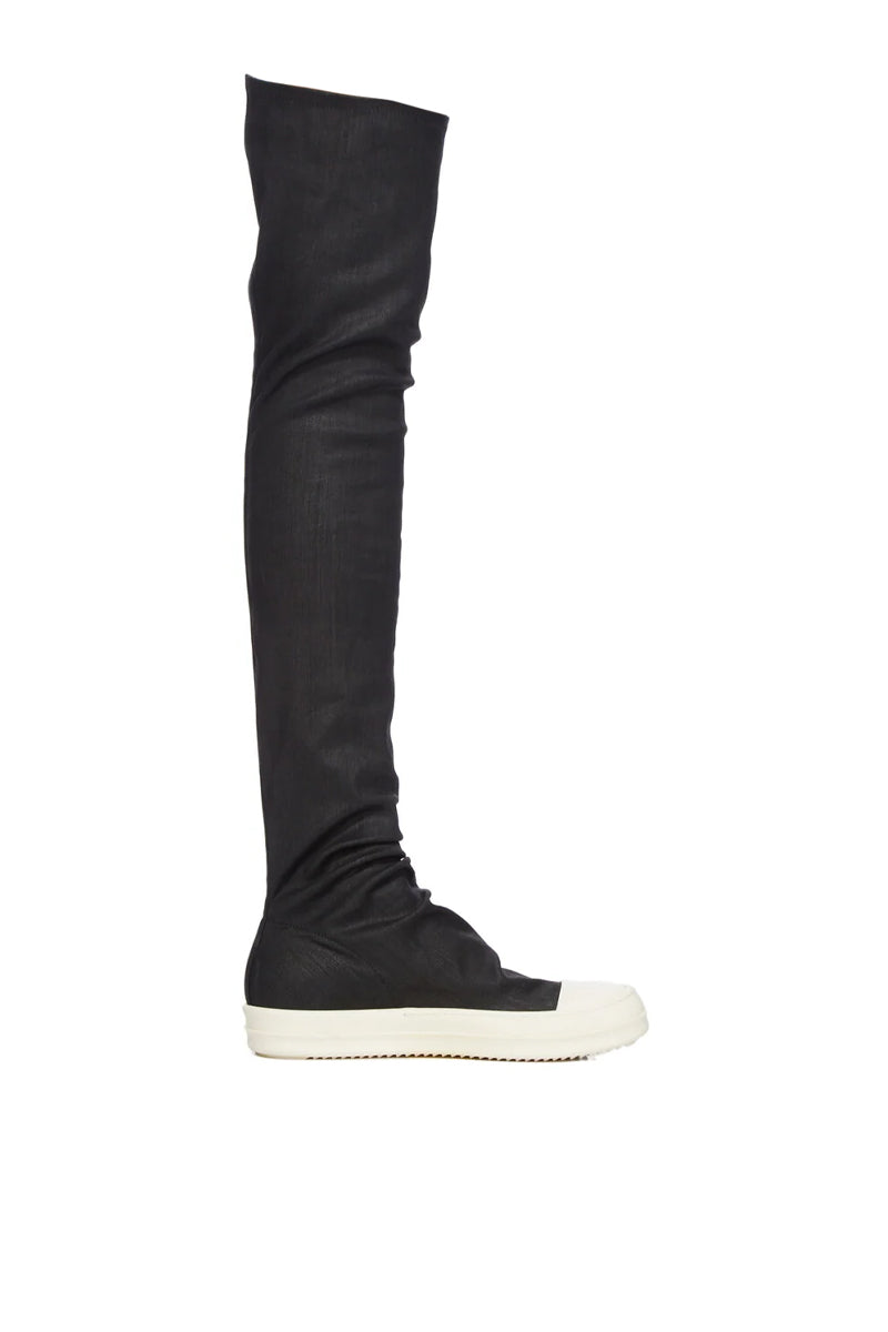 HIGH SOCK SNEAKS / BLK WAX MILK MILK