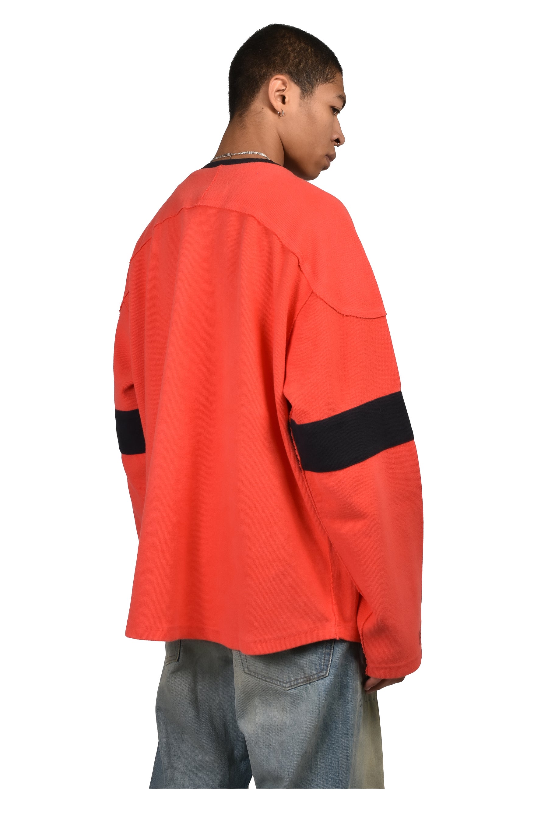 UNISEX RED HOCKEY SWEATSHIRT KNIT / RED