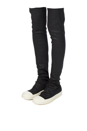 HIGH SOCK SNEAKS / BLK WAX MILK MILK