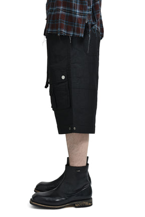ERWIN CARGO BERMUDA PANTS / BLK 
