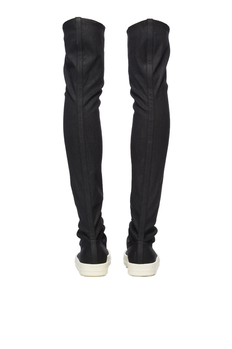 HIGH SOCK SNEAKS / BLK WAX MILK MILK