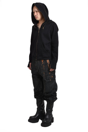 CARGO PANTS / BLK OILSKIN