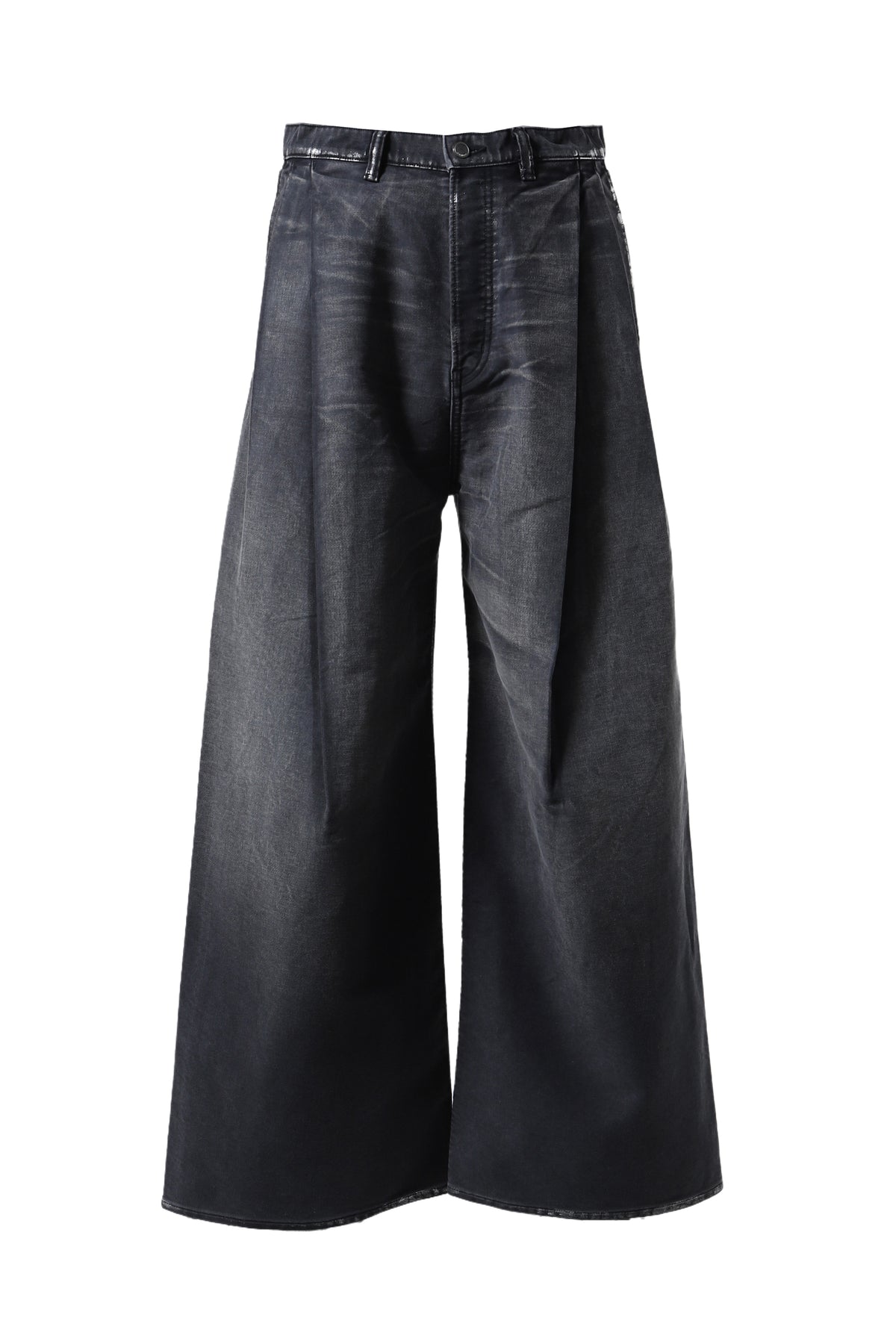 MOLESKINE 2TUCK WIDE BAGGY PANTS .12 / BLK