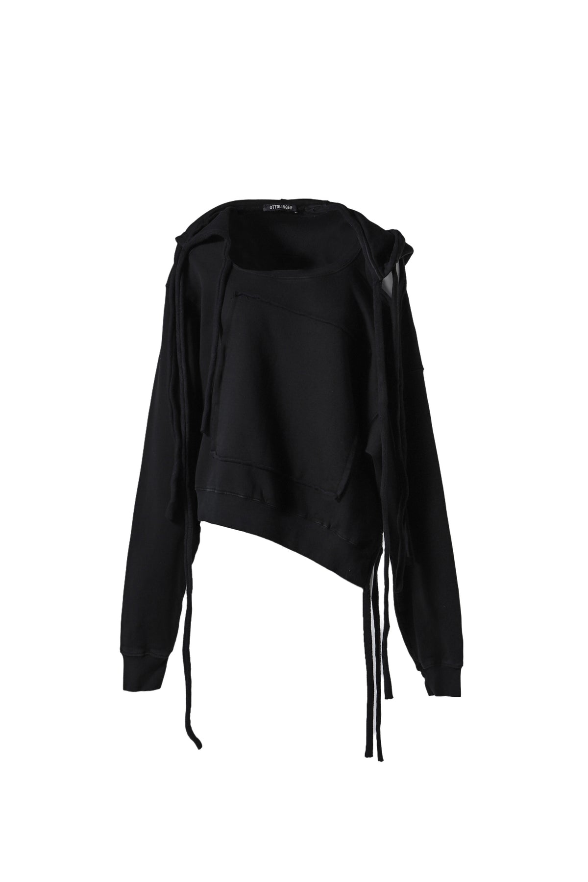 DECONSTRUCTED HOODIE / BLK