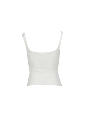 BUCKLE 90'S RIB TANK TOP / WHT