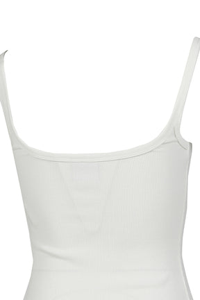 BUCKLE 90'S RIB TANK TOP / WHT