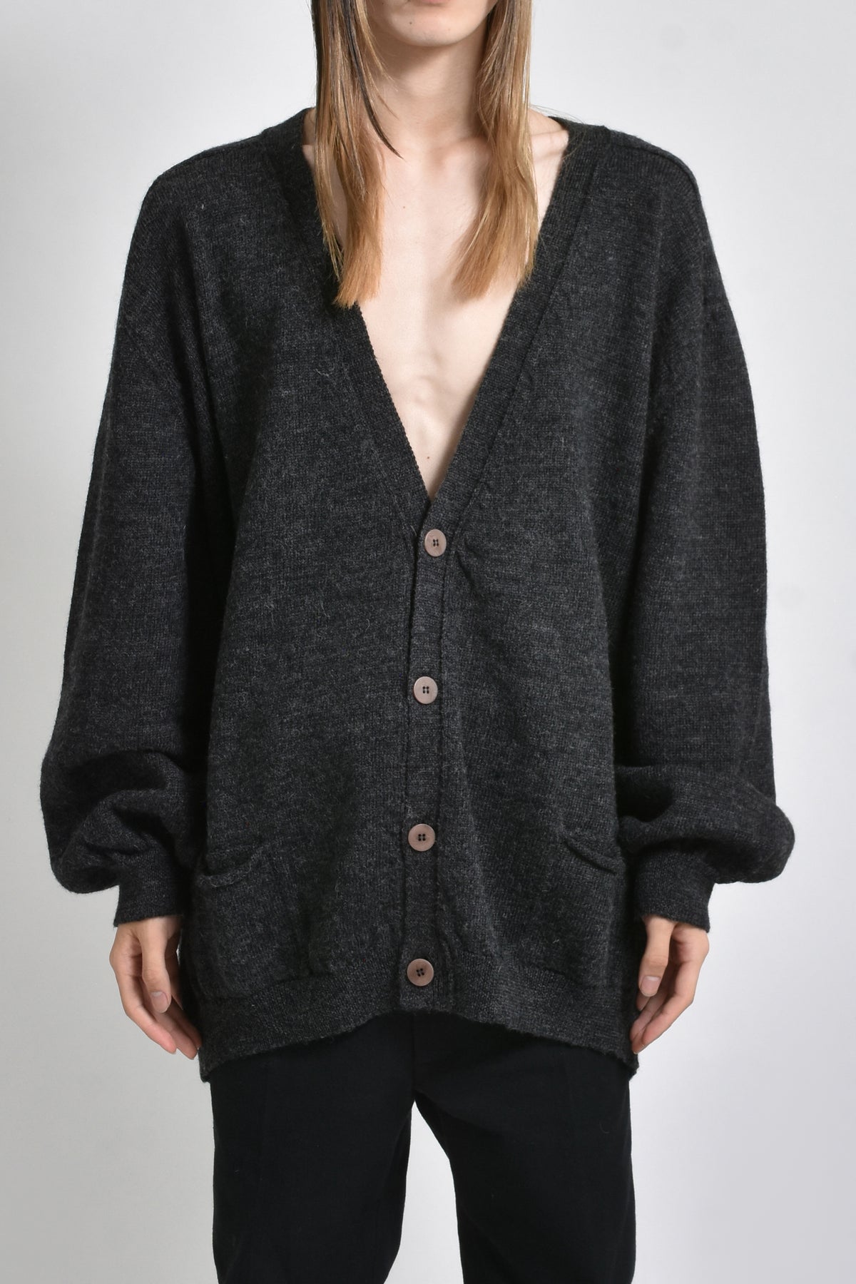 GRAMPA CARDIGAN / BLK