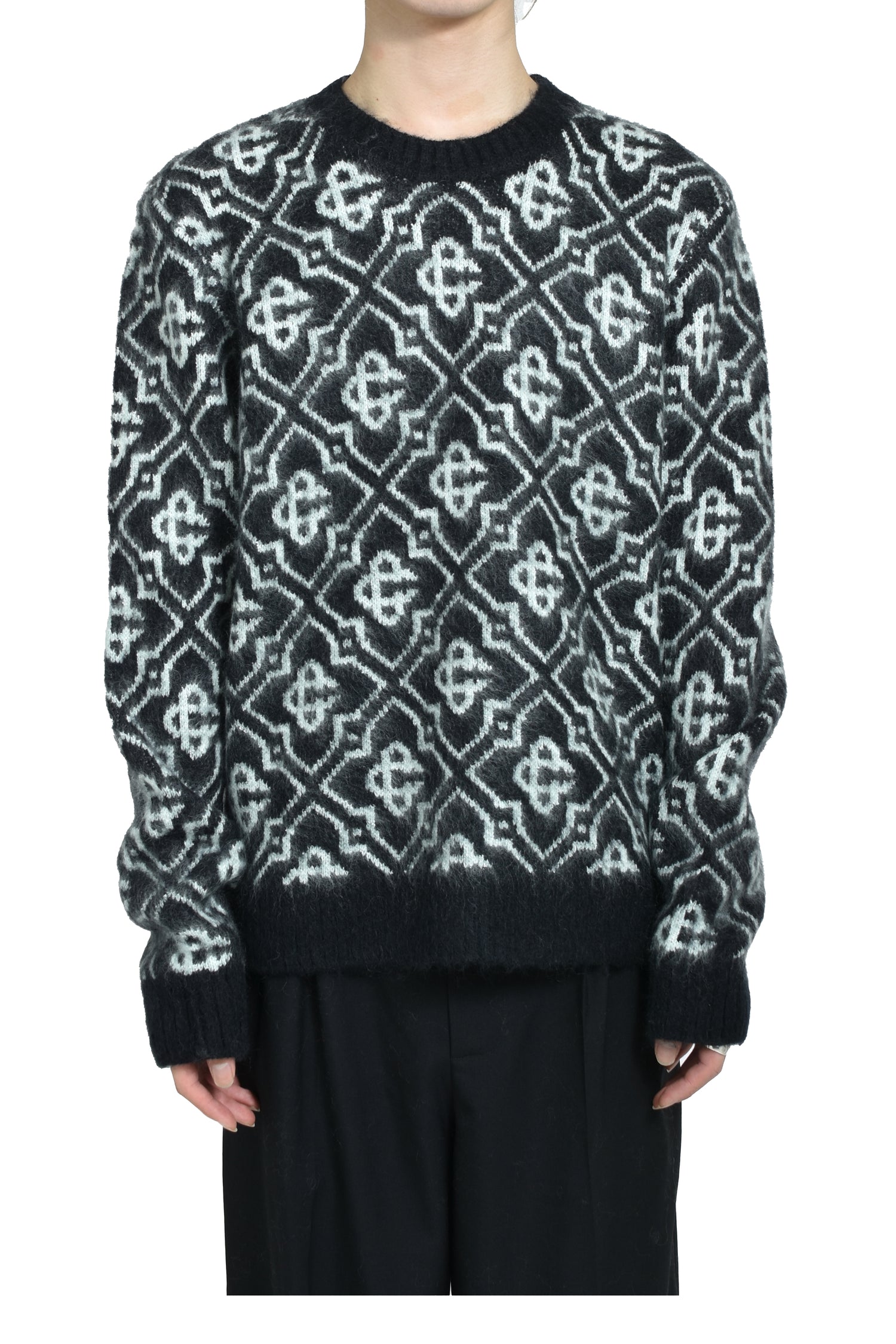 CASABLANCA カサブランカ FW25 MONOGRAM CREW / MONOGRAM - NUBIAN ヌビアン