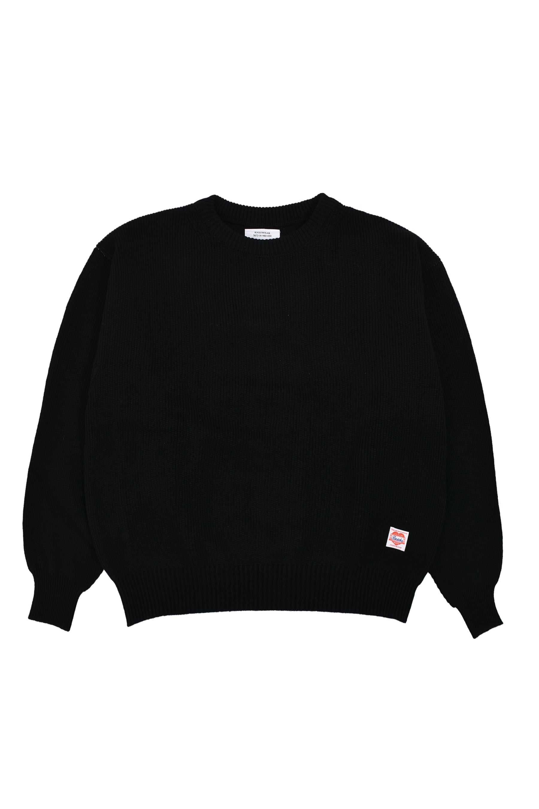 BASICKS ベーシックス FW23 HEART TAG CLASSIC KNIT / BLK -NUBIAN