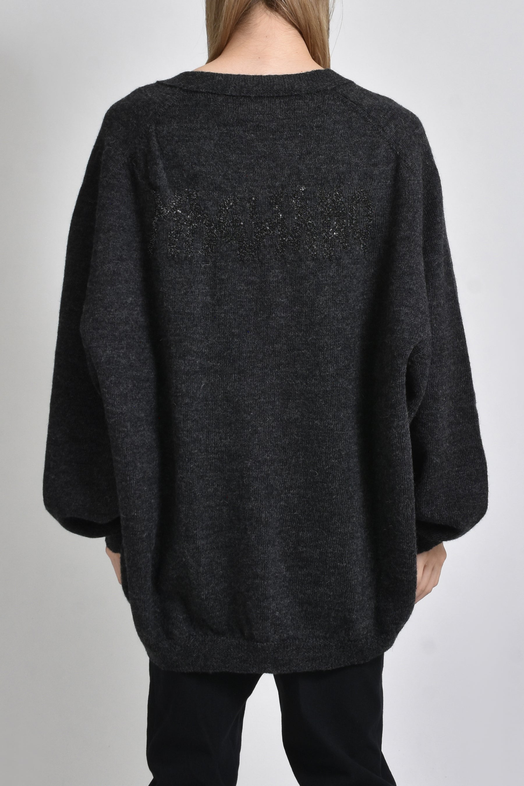 GRAMPA CARDIGAN / BLK