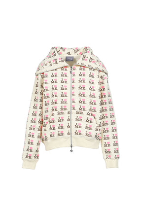 ASHLEY WILLIAMS SS26 BUTTERFLY HOODIE / I HEART ME YEL - NUBIAN