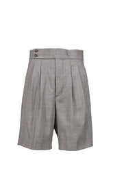FRESH WOOL CHECK SHORTS / BRW CHECK
