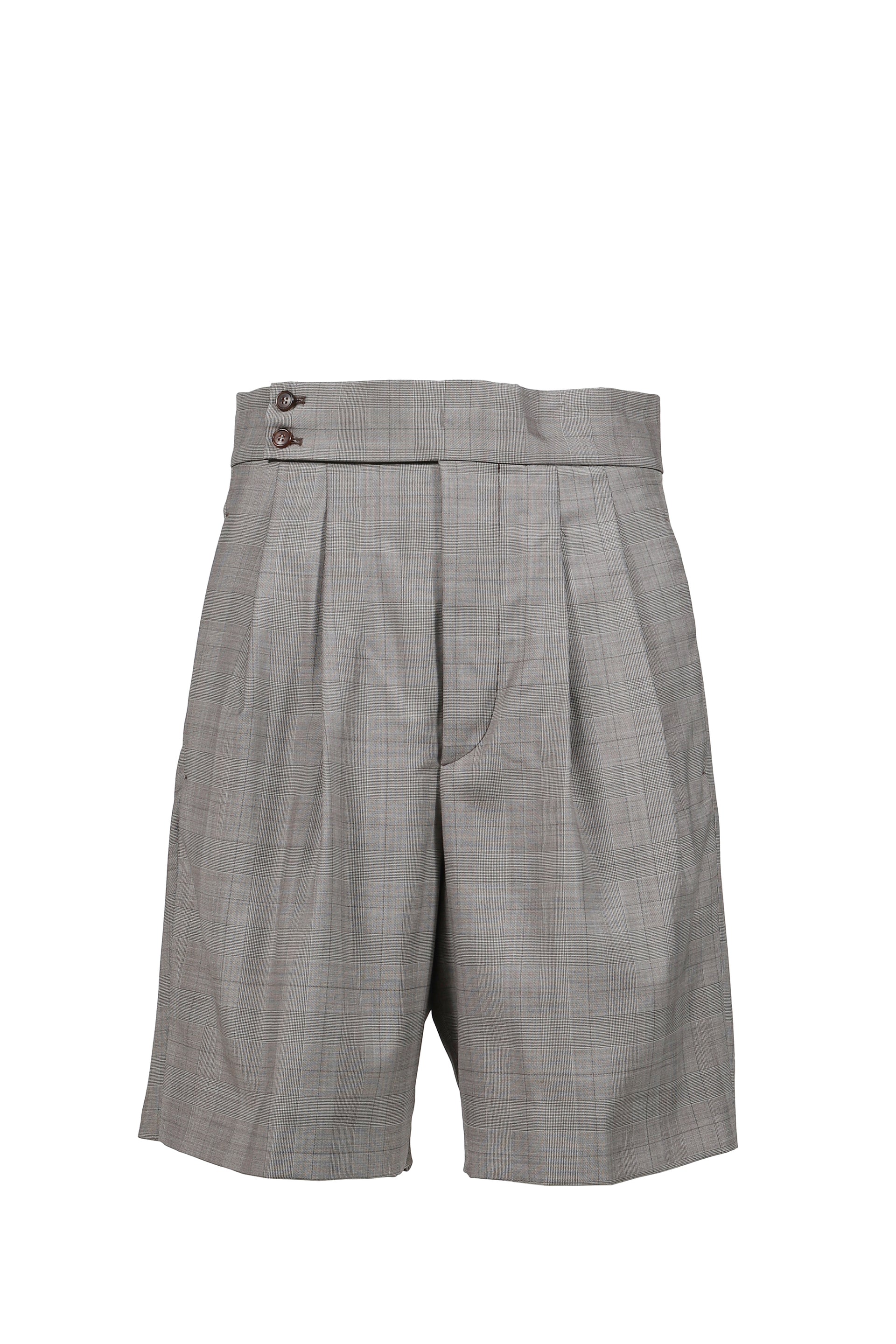 FRESH WOOL CHECK SHORTS / BRW CHECK