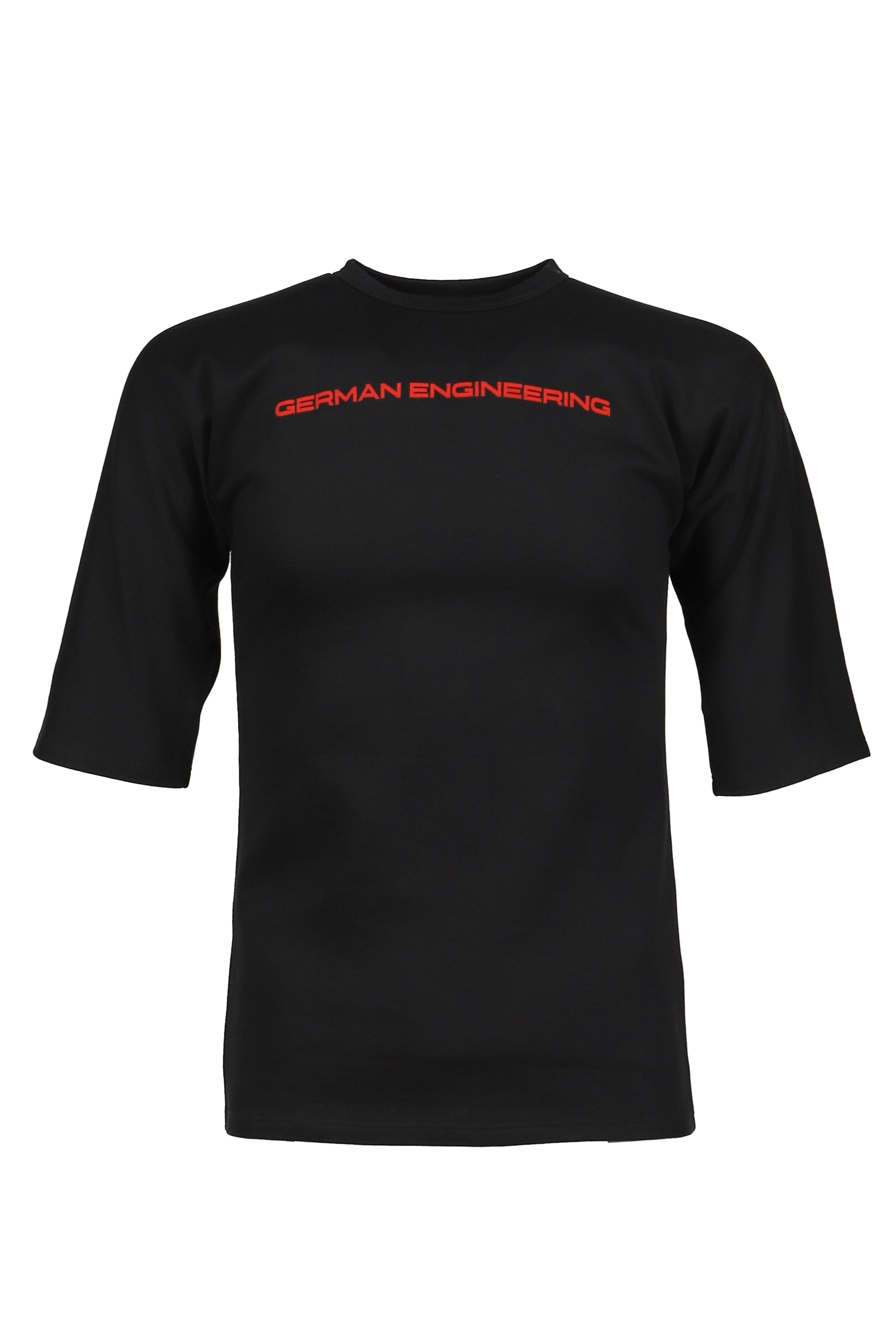 STRETCH COTTON DARK GREY GERMAN ENGINERING TEE / DARK GRY