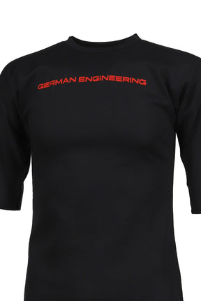 STRETCH COTTON DARK GREY GERMAN ENGINERING TEE / DARK GRY