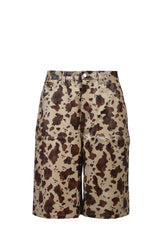 FAUX LEATHER HORSE DOUBLE KNEE SHORTS / HORSE