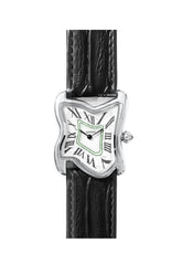 SQUARE MELTING WATCH LARGE / SIL WHT BLK