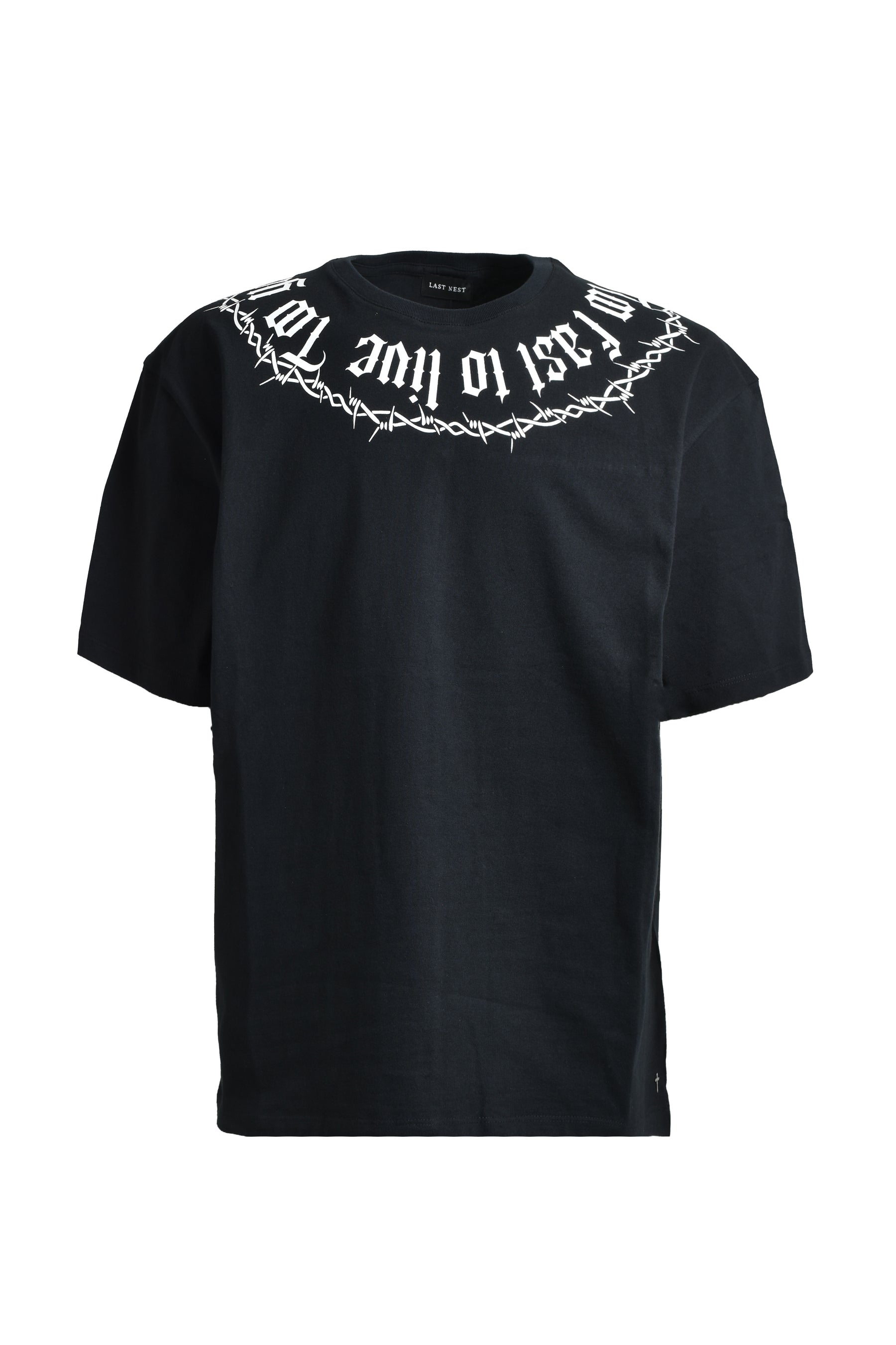 BARBED WIRE T-SHIRTS / BLK