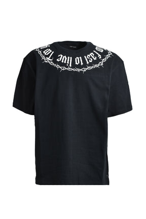BARBED WIRE T-SHIRTS / BLK