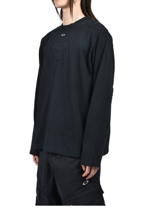 PADDED LONG SLEEVE T-SHIRT / BLK