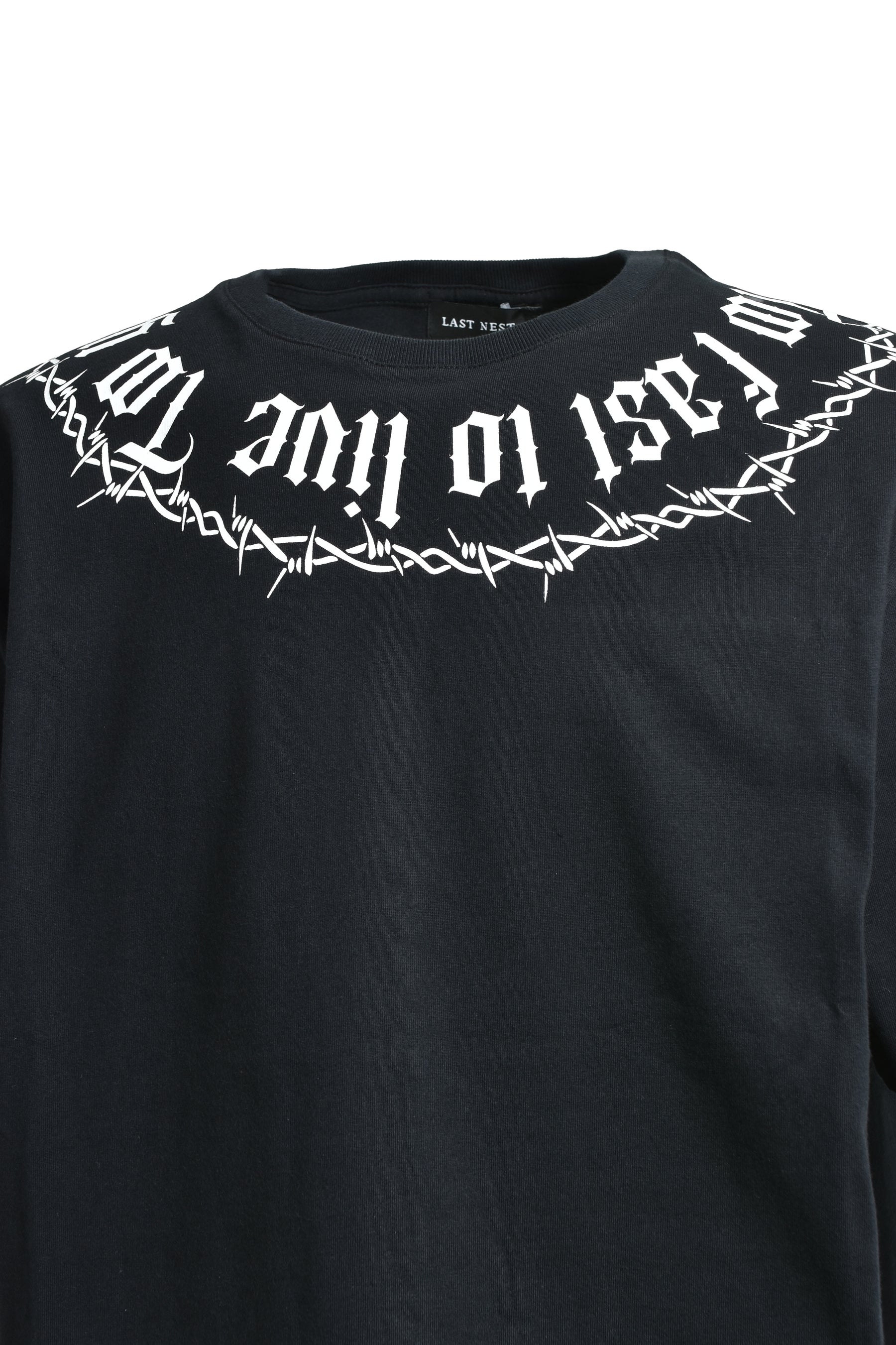 BARBED WIRE T-SHIRTS / BLK