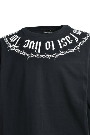 BARBED WIRE T-SHIRTS / BLK
