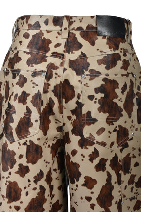 FAUX LEATHER HORSE DOUBLE KNEE SHORTS / HORSE