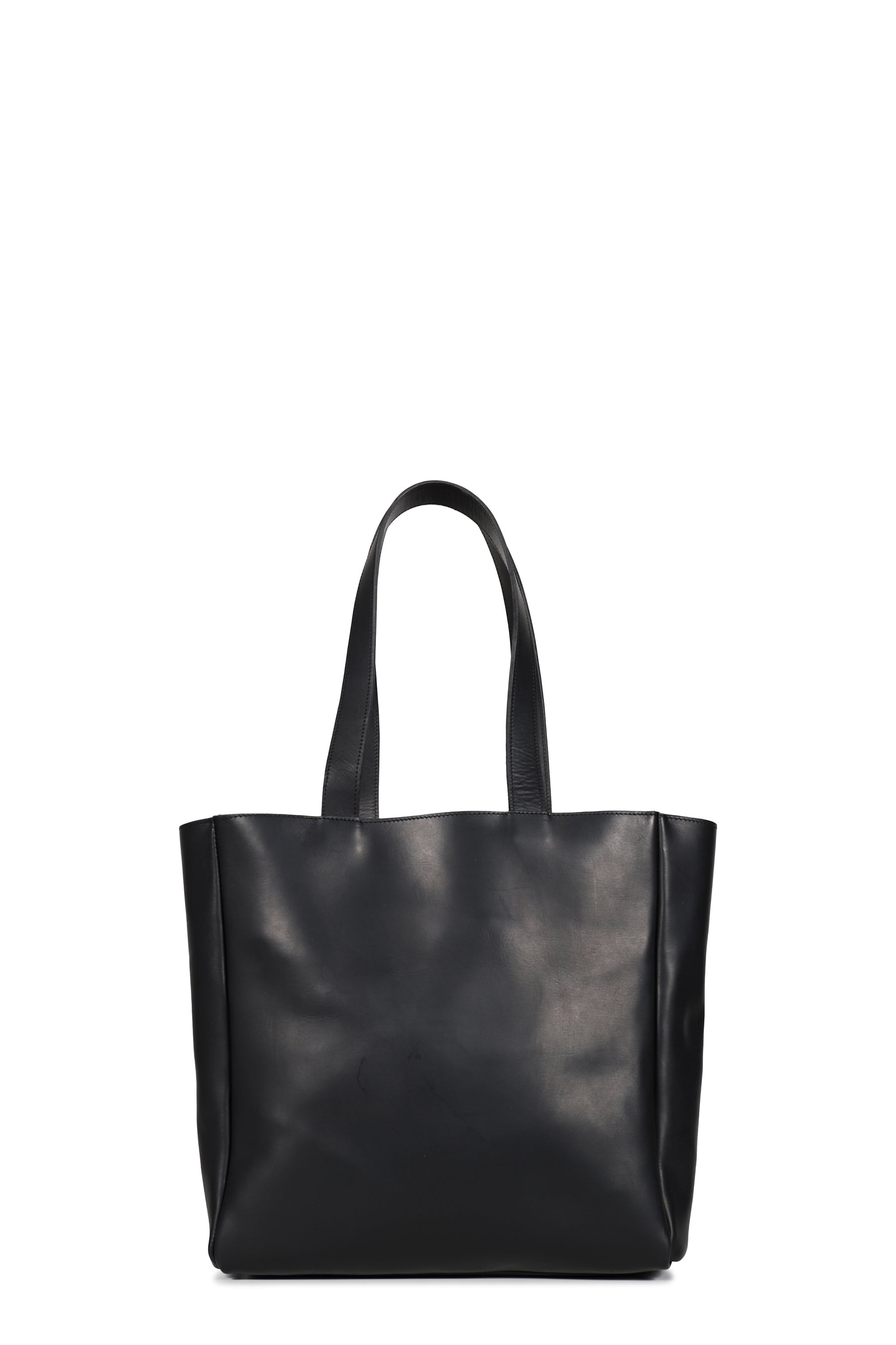 TOTE BAG / GUIDI VITELLO FIORE / BLK