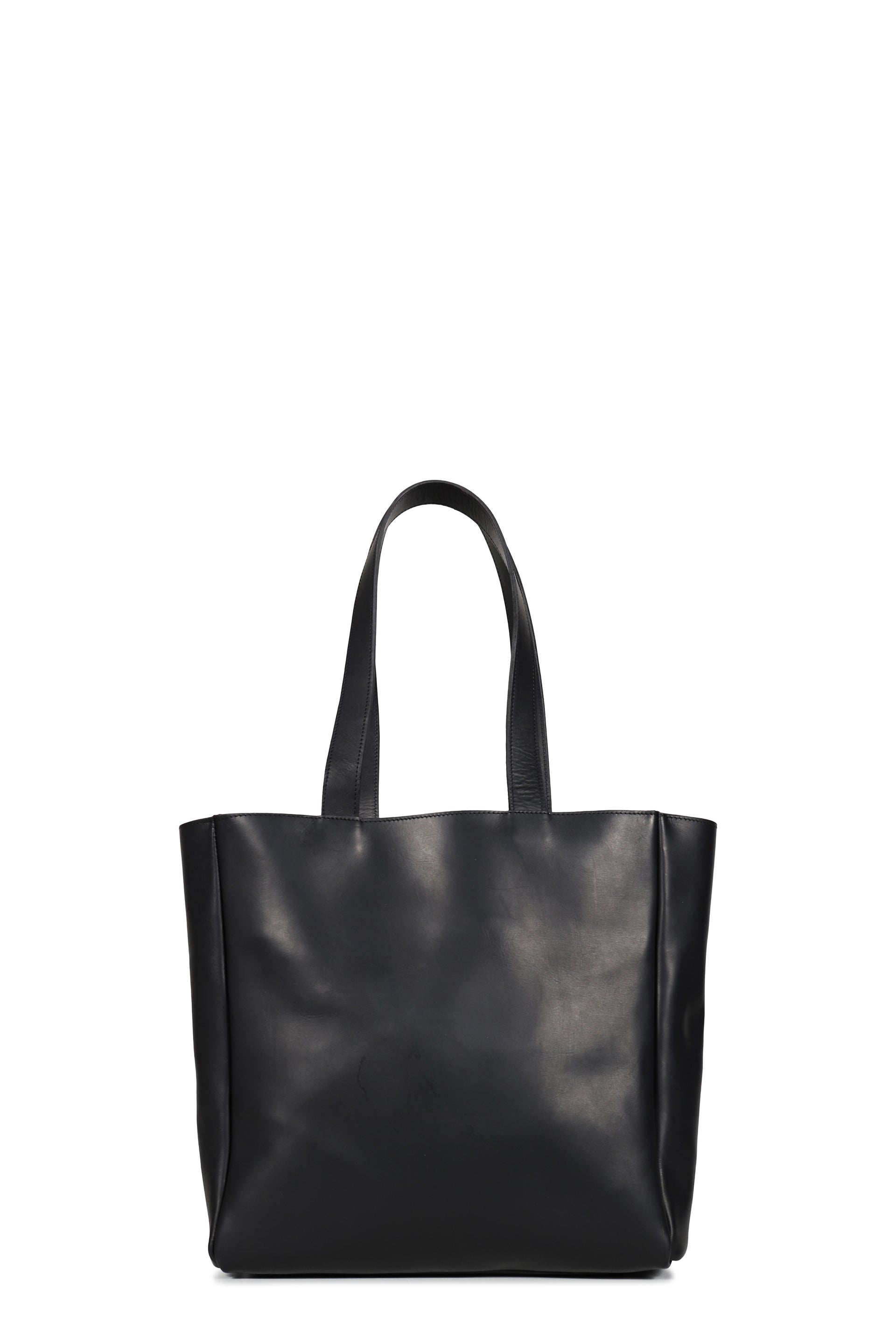 TOTE BAG / GUIDI VITELLO FIORE / BLK