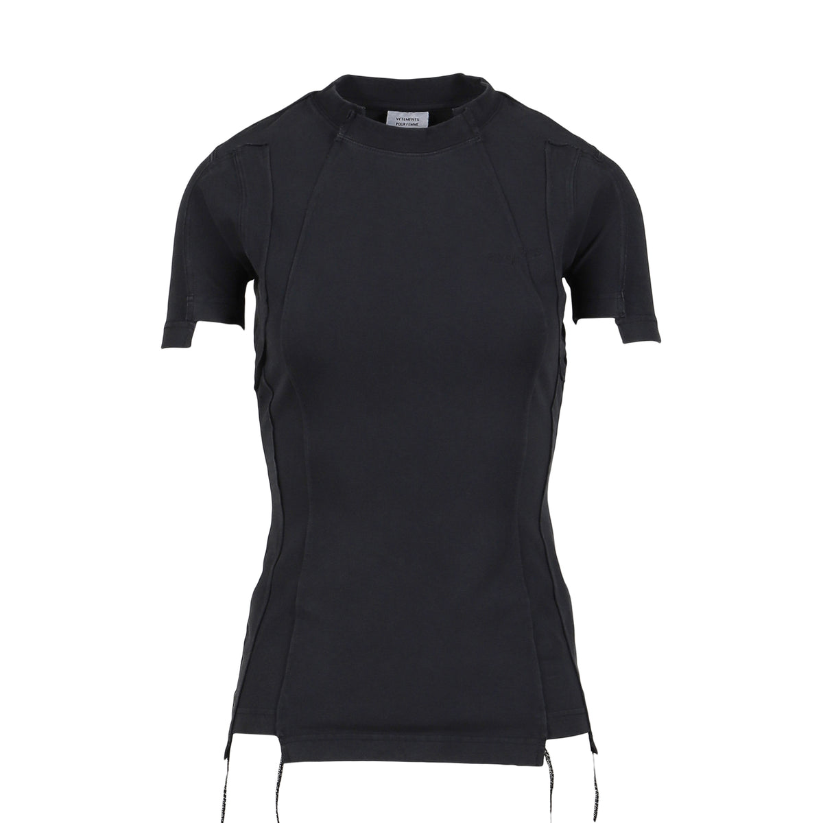 VETEMENTS ヴェトモン SS26 CUT-UP BABY T-SHIRT / BLK - NUBIAN ヌビアン