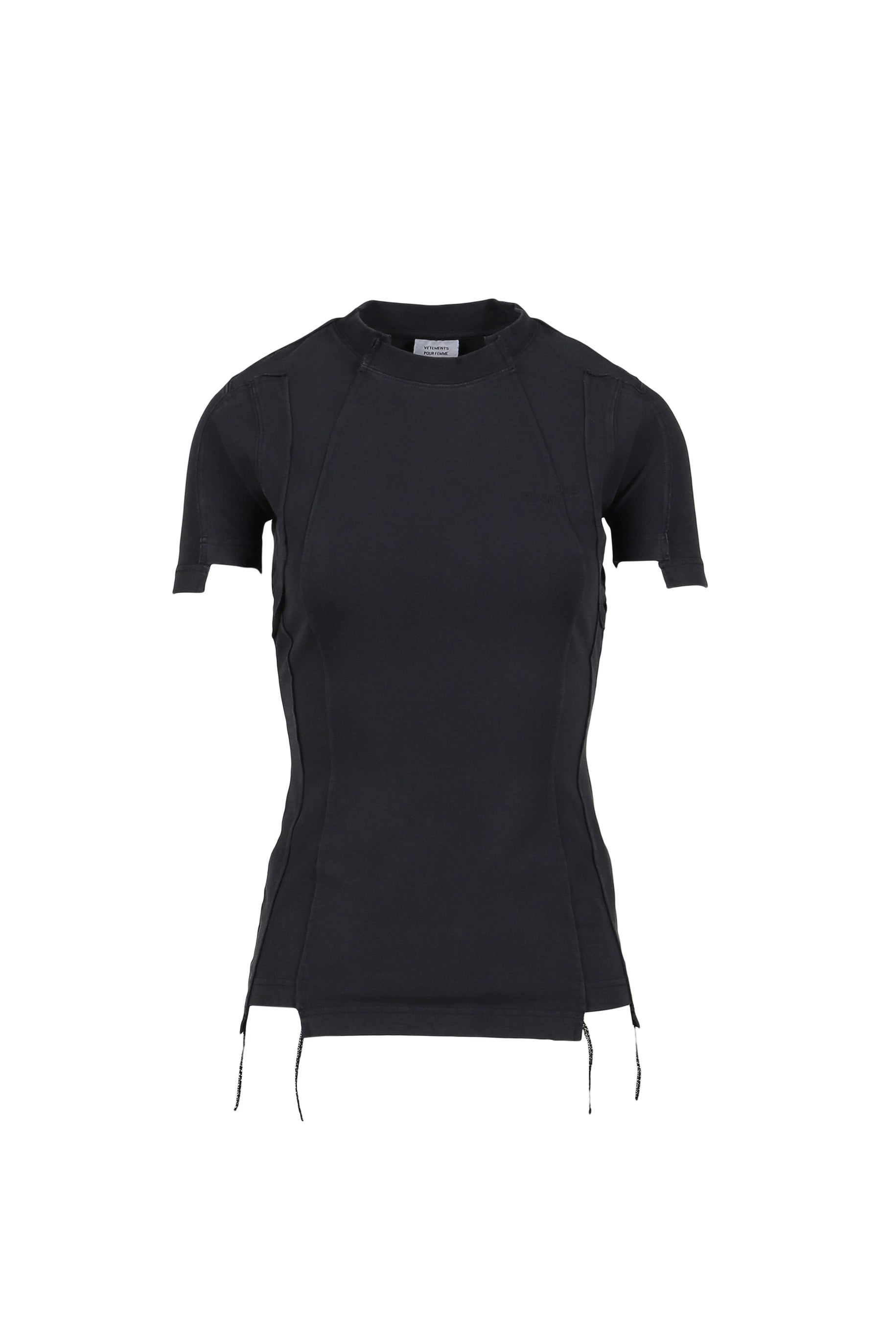 VETEMENTS CUT-UP BABY T-SHIRT / BLK