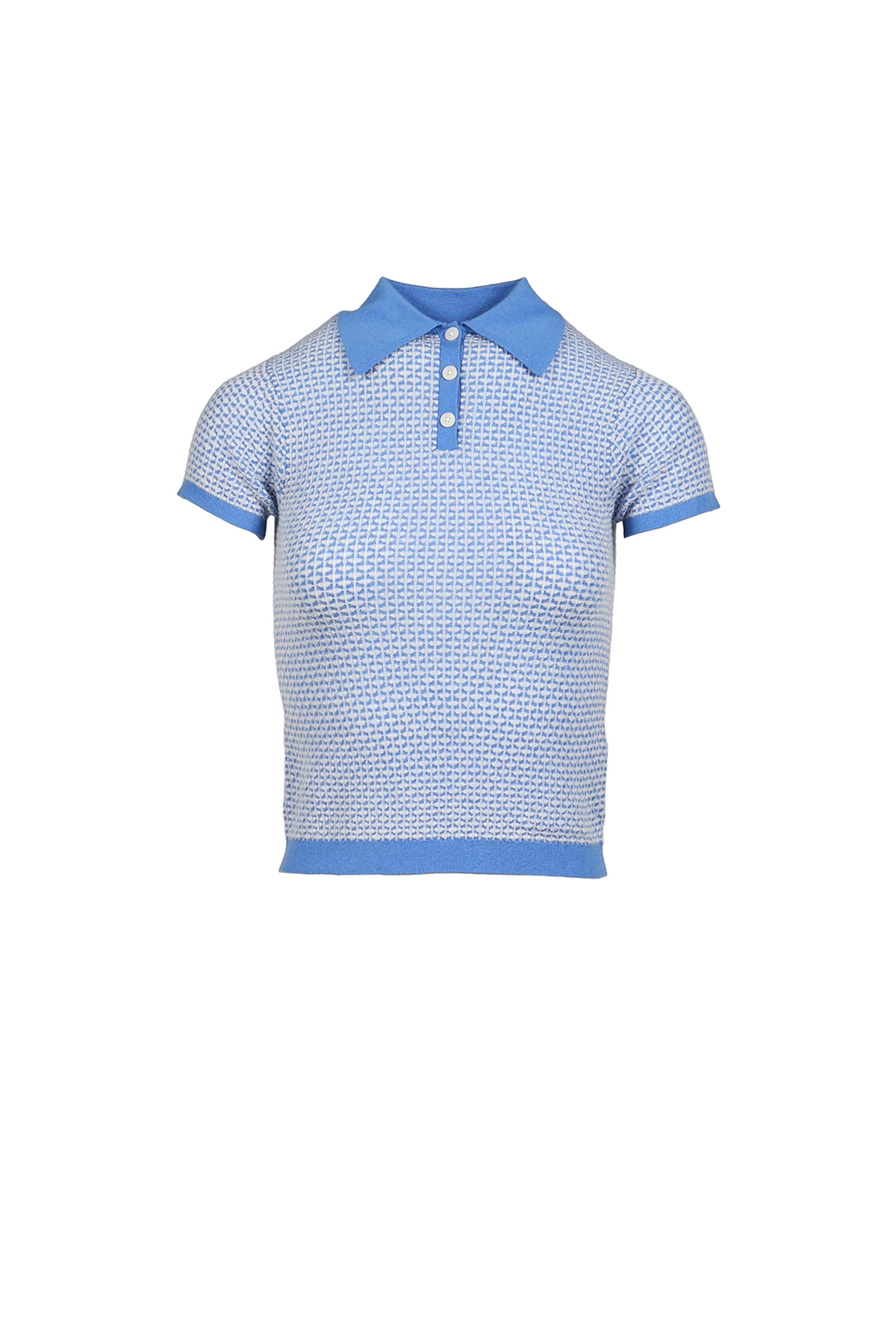 PIQUE SHRUNKEN POLO / BLUE