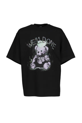 BLACK PUNK TEDDY T-SHIRT / BLK