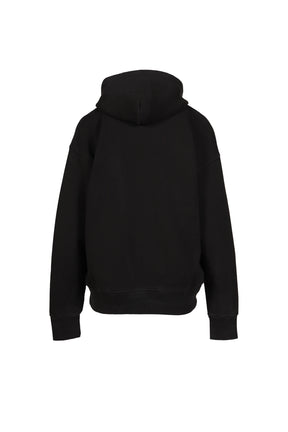 TROMPE L'OEIL ZIP HOODIE KNIT / BLK