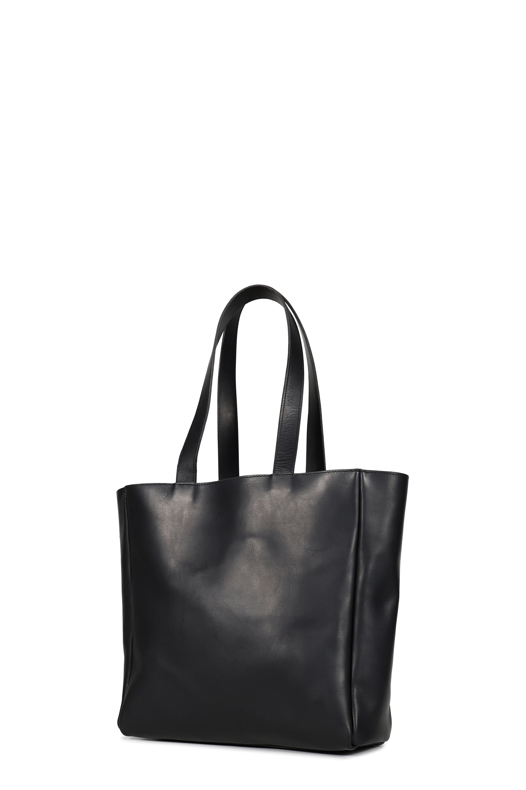 TOTE BAG / GUIDI VITELLO FIORE / BLK
