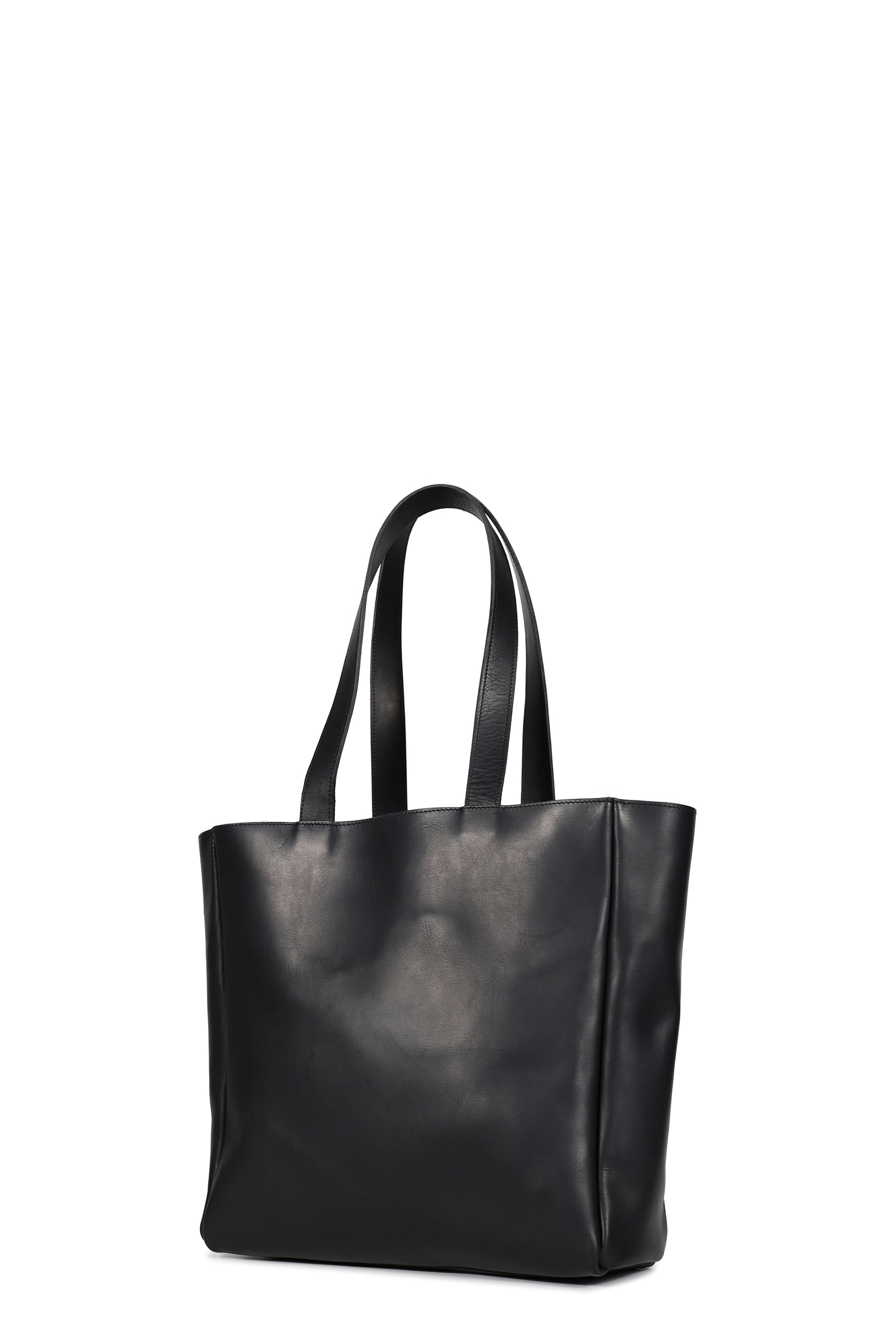 TOTE BAG / GUIDI VITELLO FIORE / BLK