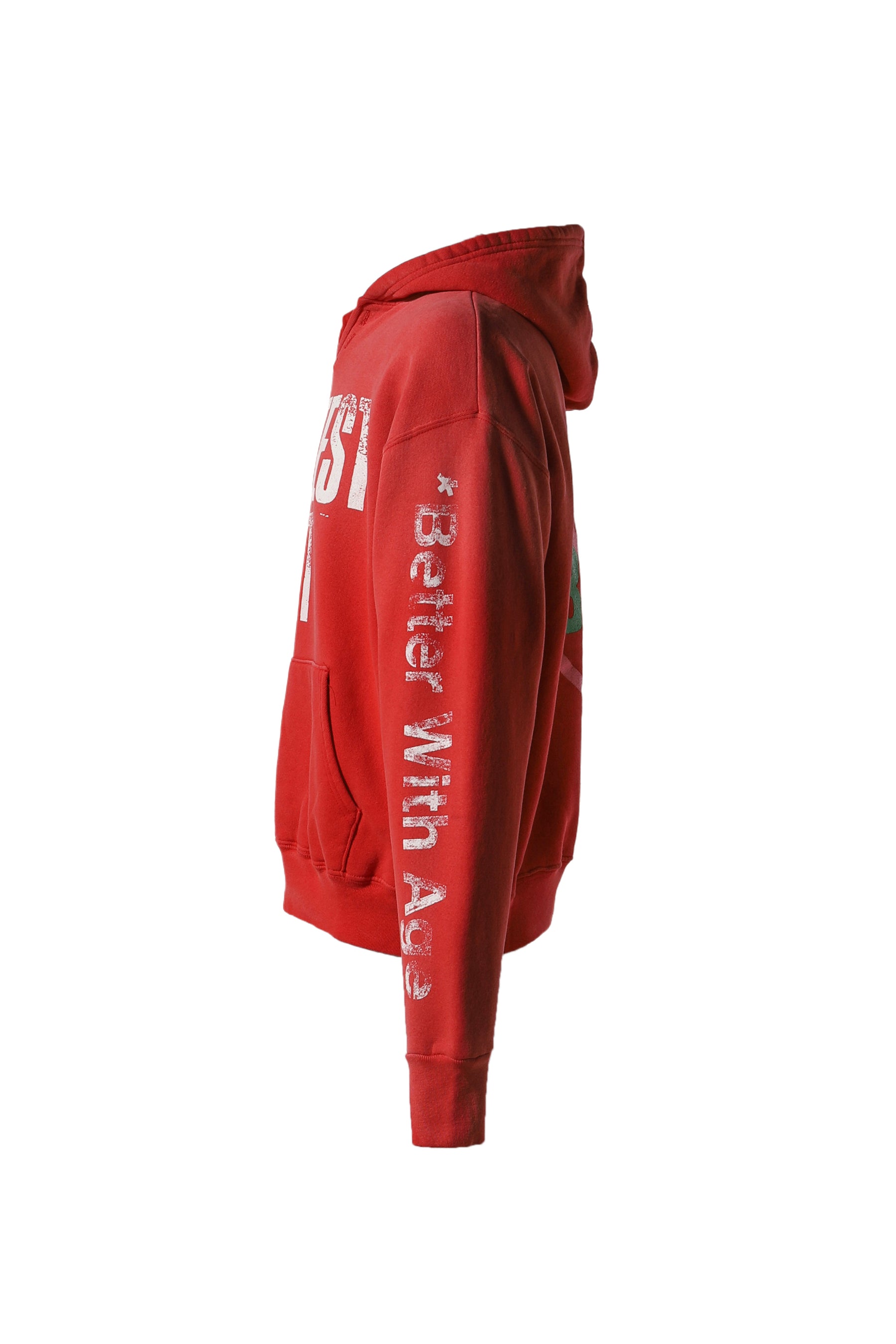 PROTEST ART HOODIE / FADED RED