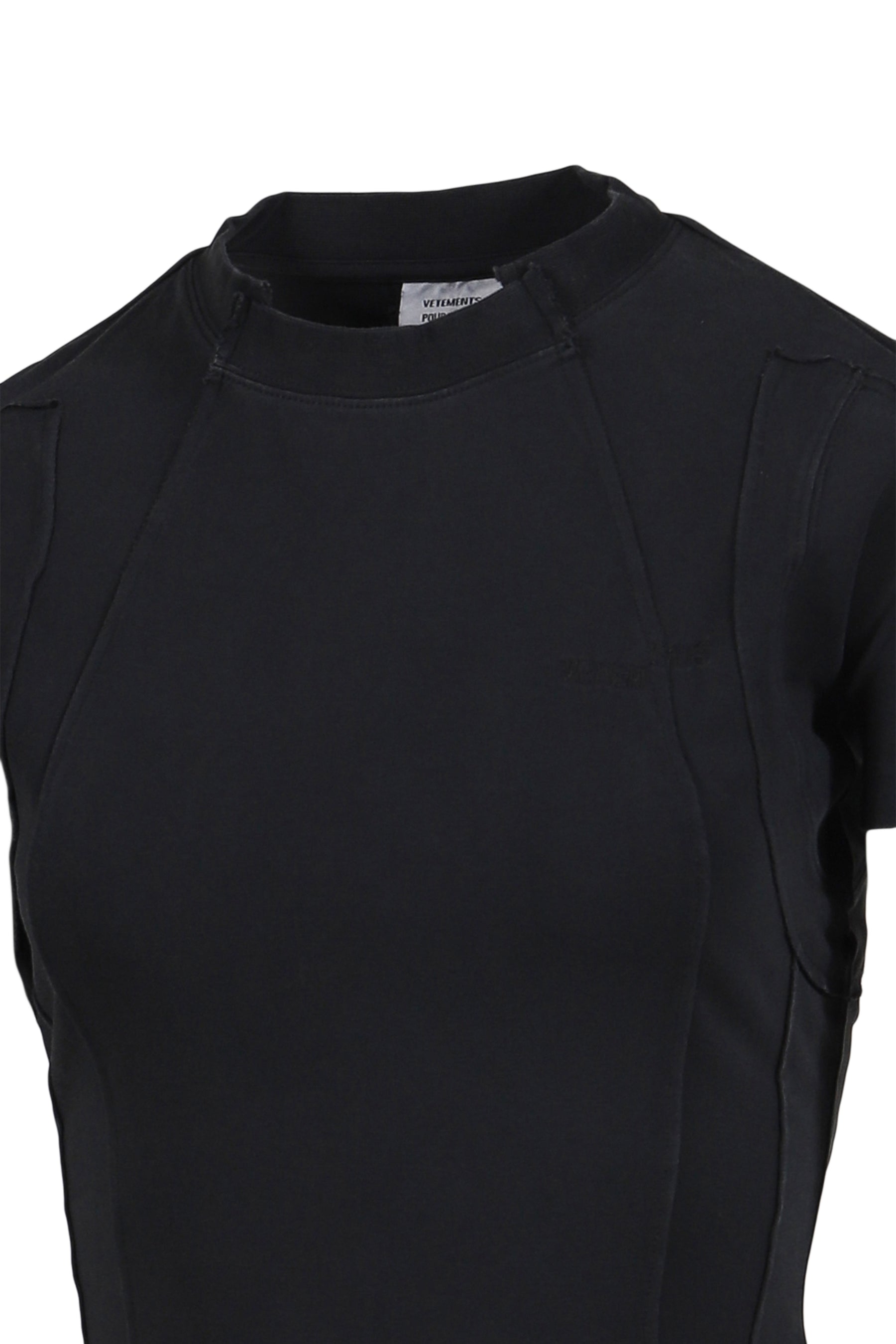 VETEMENTS CUT-UP BABY T-SHIRT / BLK