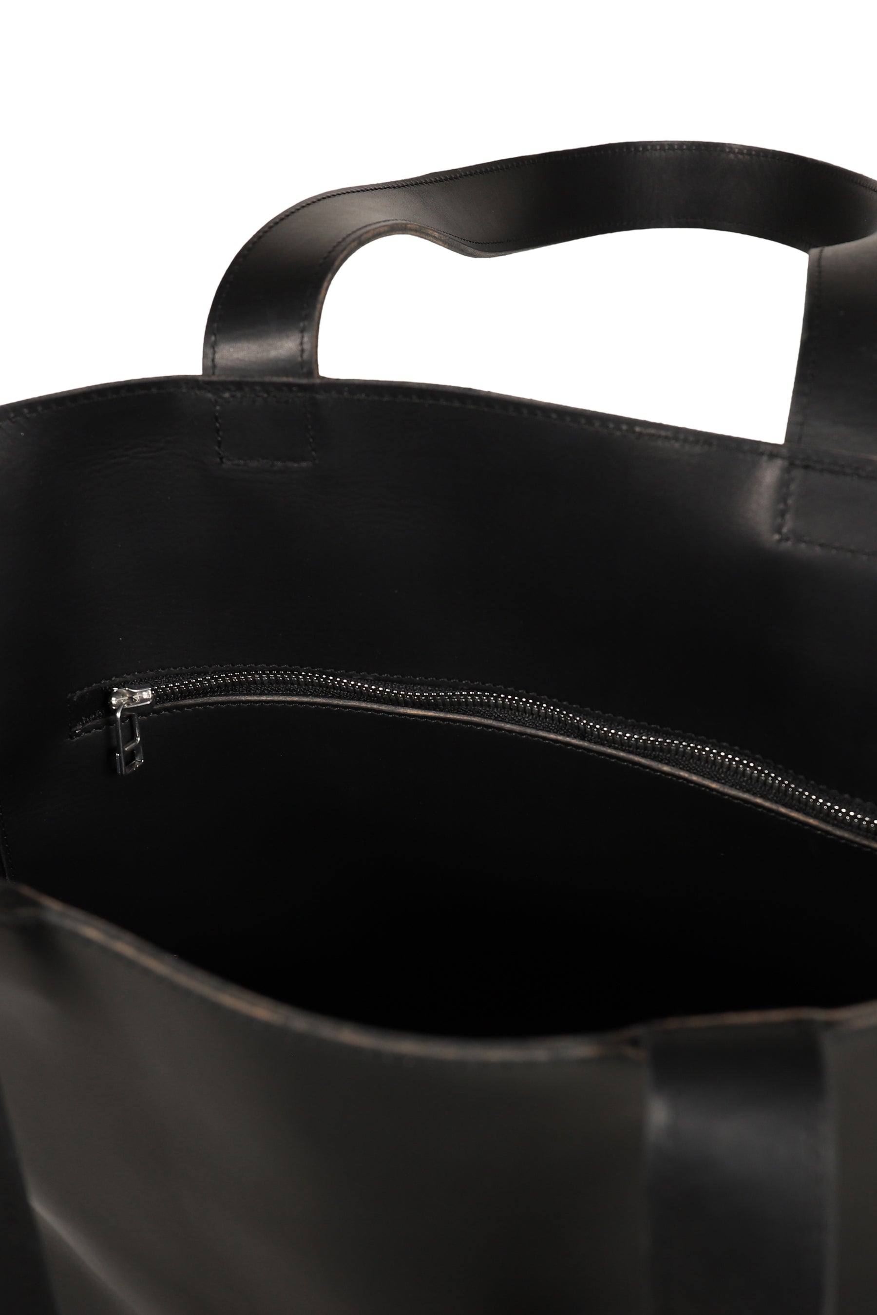 TOTE BAG / GUIDI VITELLO FIORE / BLK