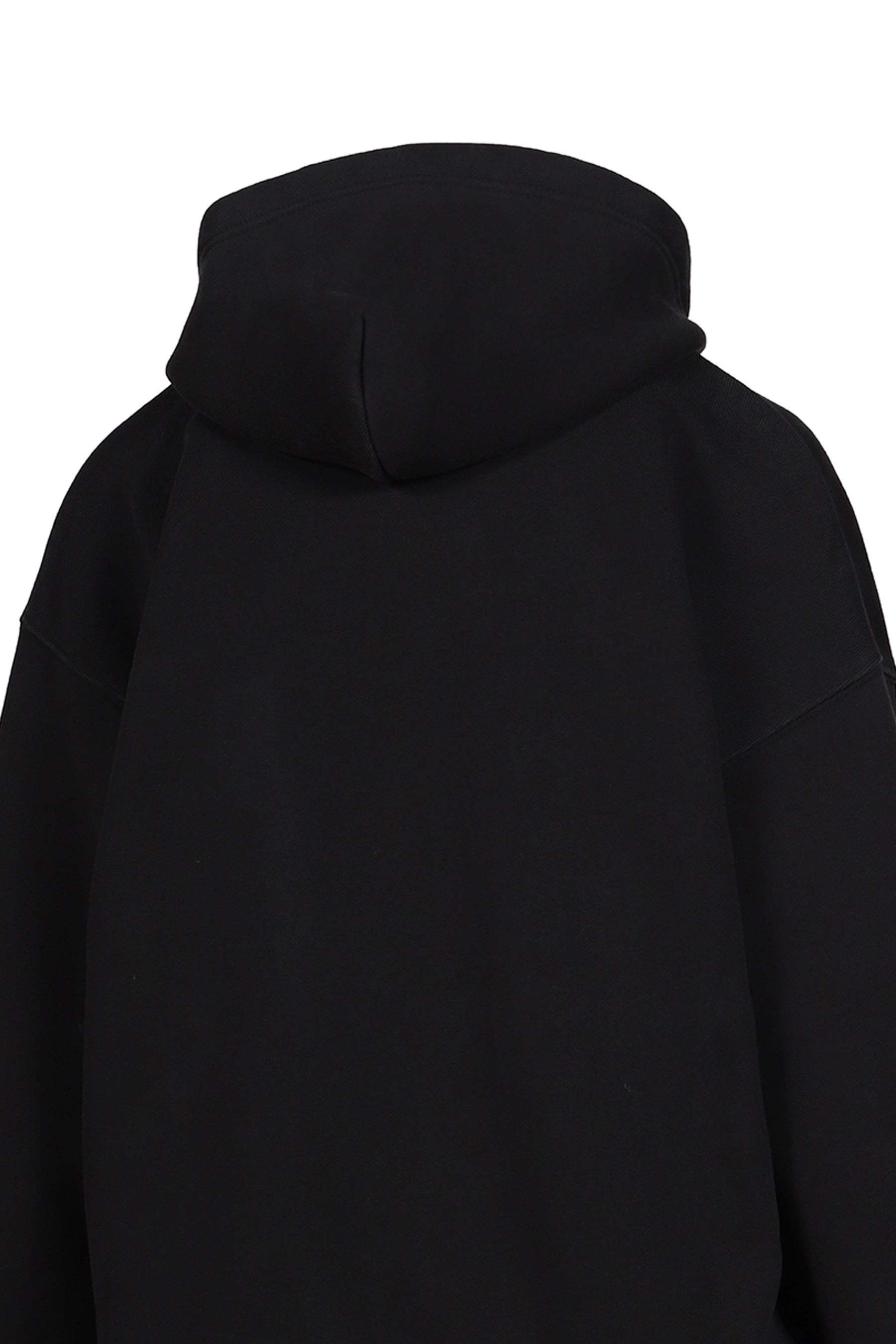 TROMPE L'OEIL ZIP HOODIE KNIT / BLK