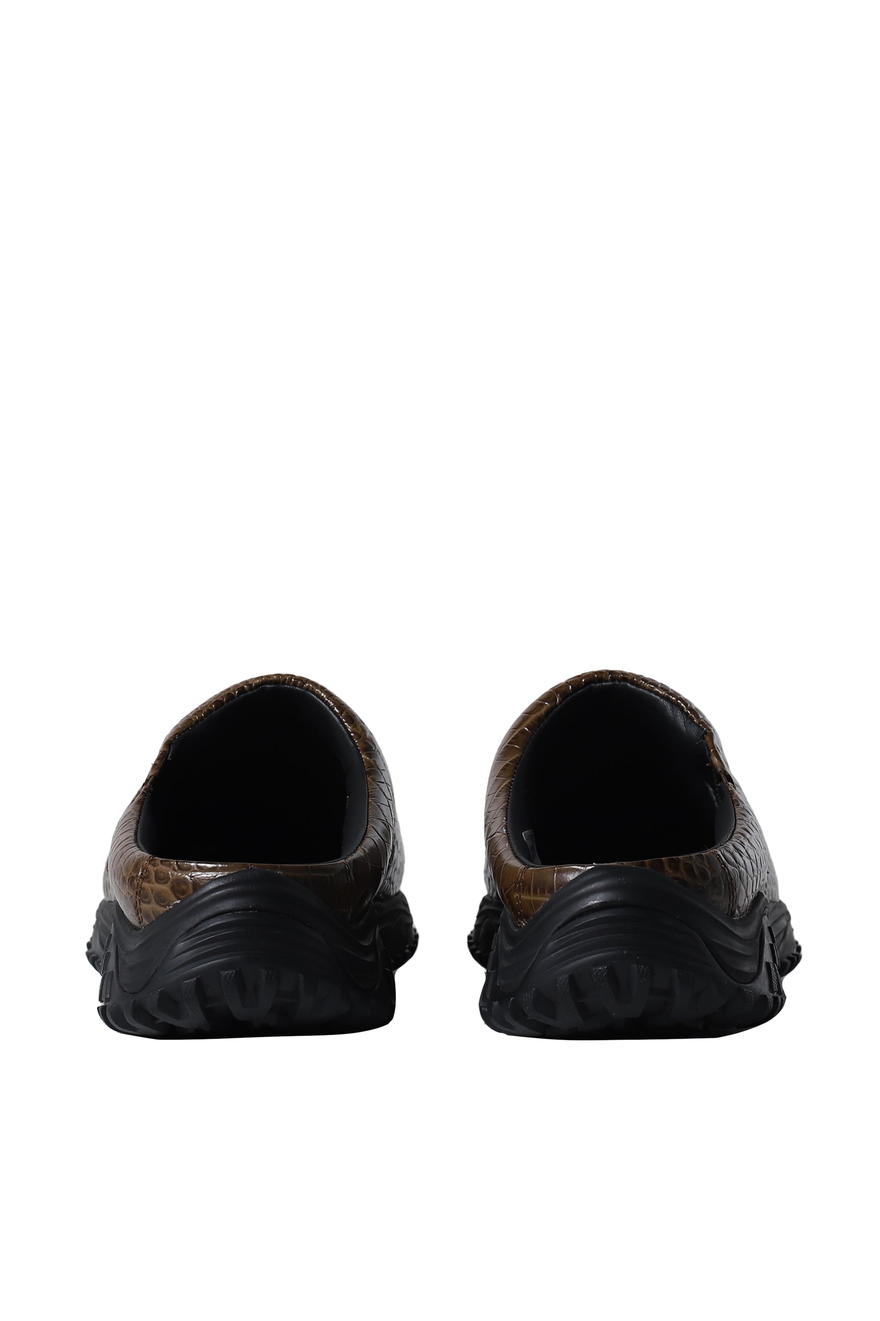 CUR CLOG 1 M / BROWN CROC LEA