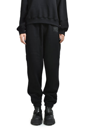 ESSENTIAL TERRY CLASSIC SWEATPANT PUFF PAINT LOGO / BLK 