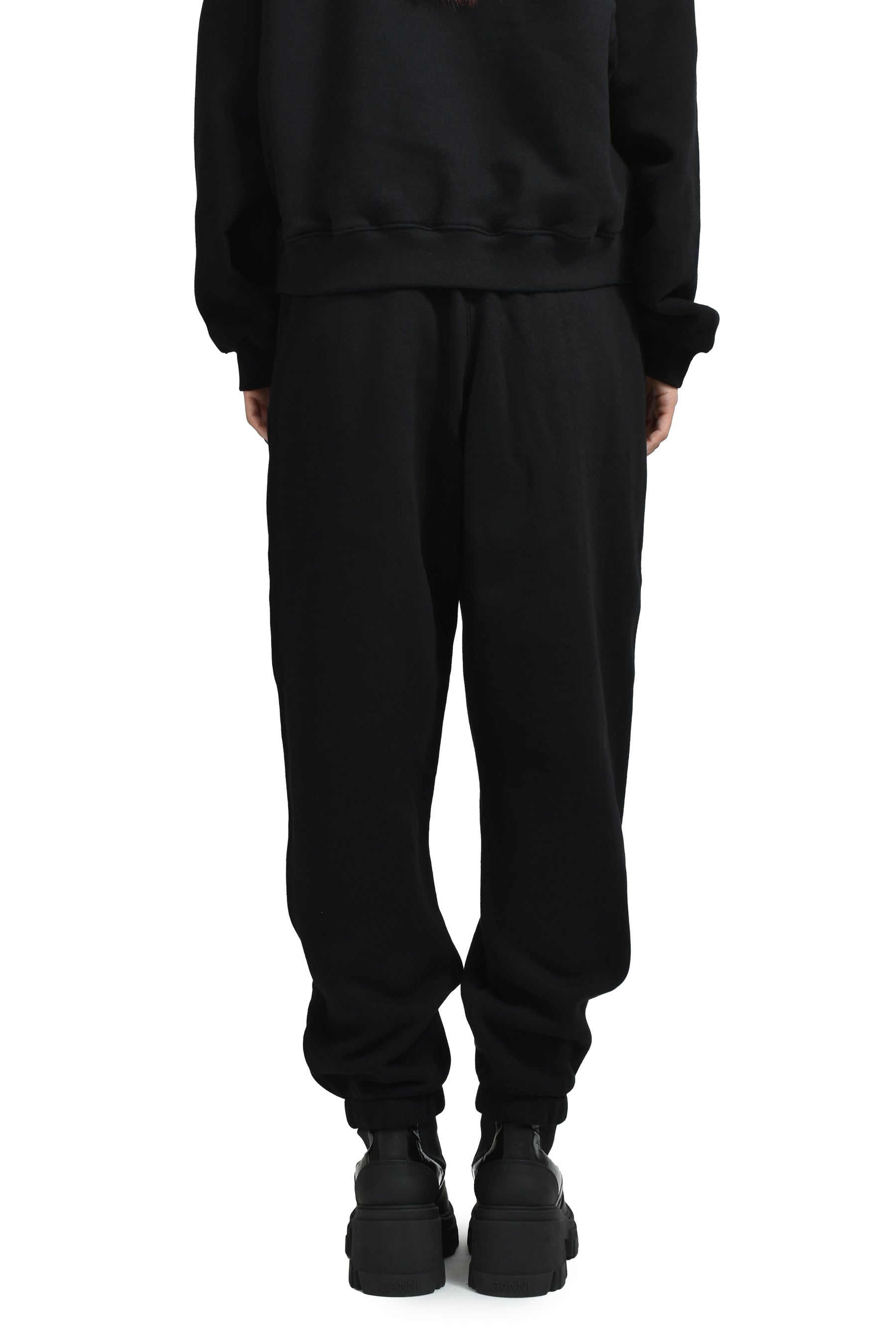 ESSENTIAL TERRY CLASSIC SWEATPANT PUFF PAINT LOGO / BLK 