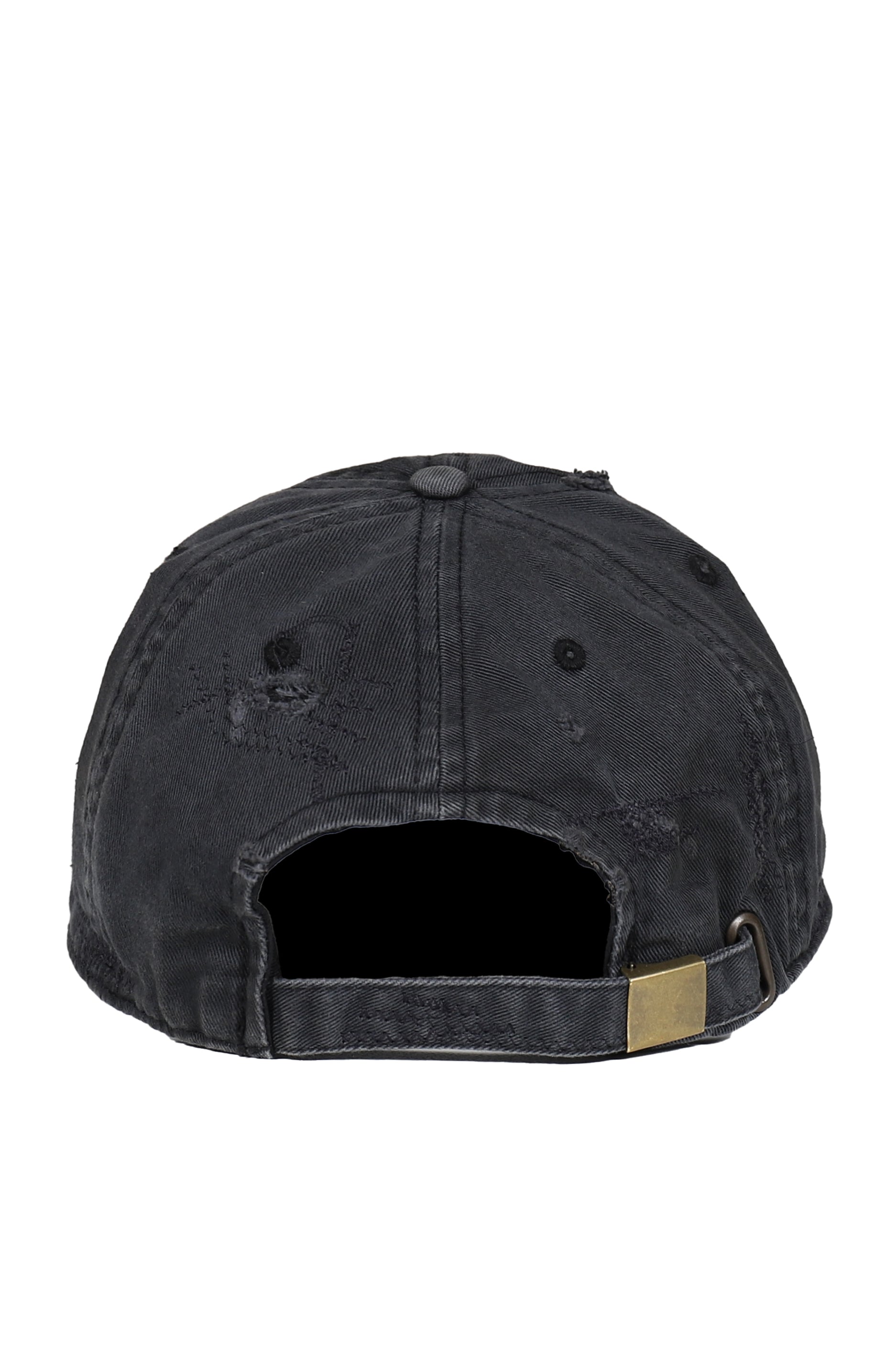 DISTRESSED PATCH 6PANEL CAP / BLK