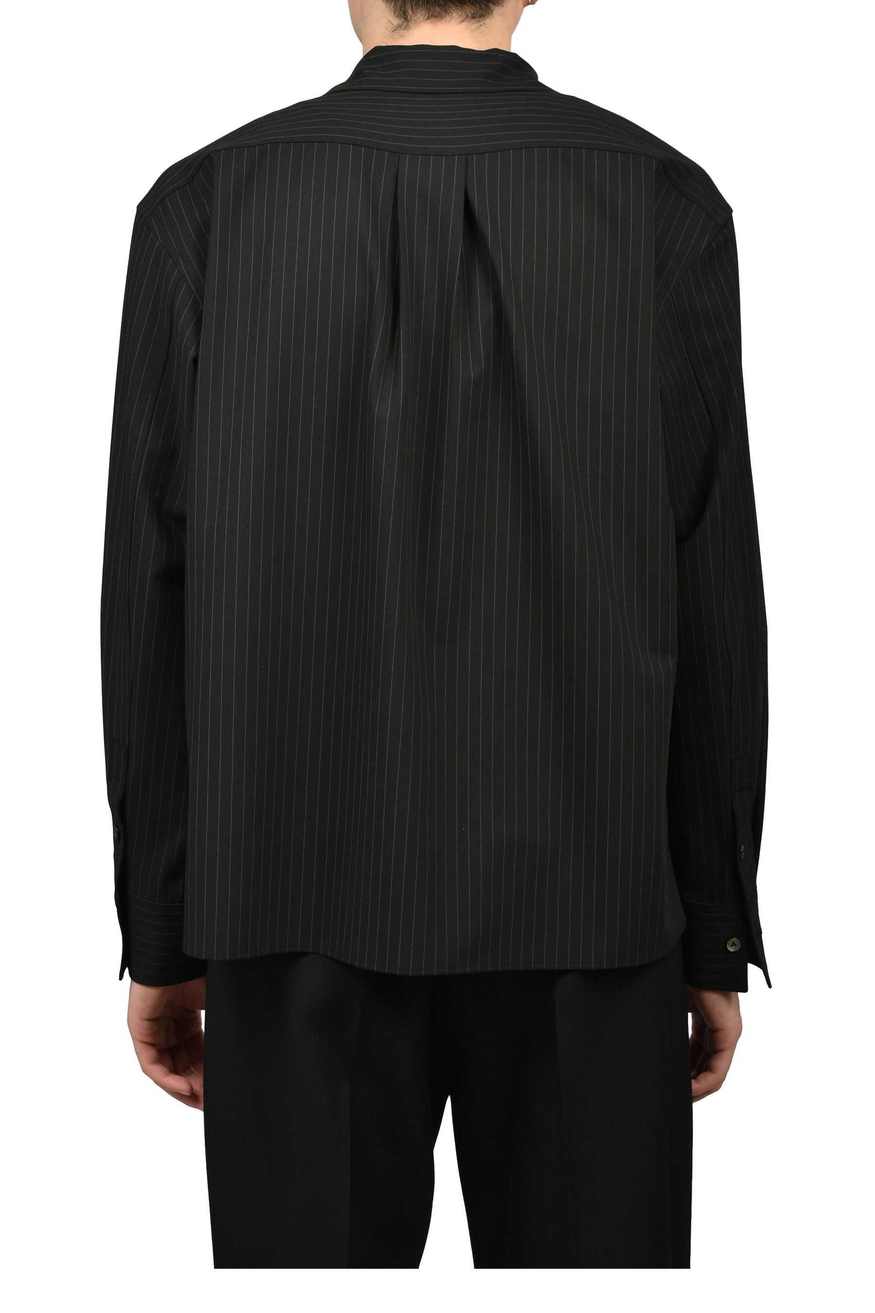 DINNER SHIRT PINSTRIPE / BLK