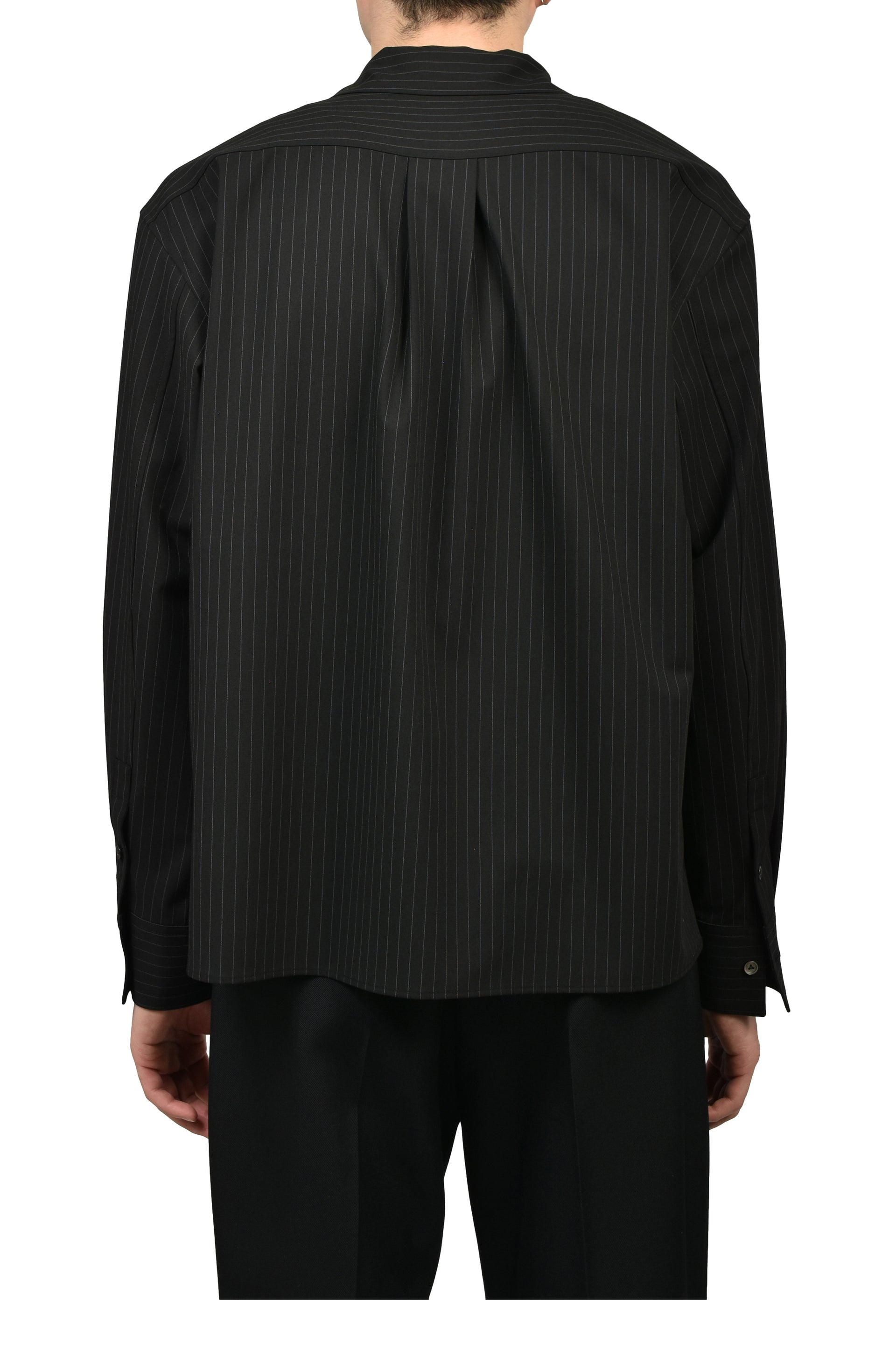 DINNER SHIRT PINSTRIPE / BLK