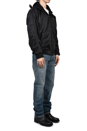 HOOD CAP TRACK JACKET / BLK BLK