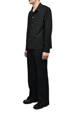 DINNER SHIRT PINSTRIPE / BLK